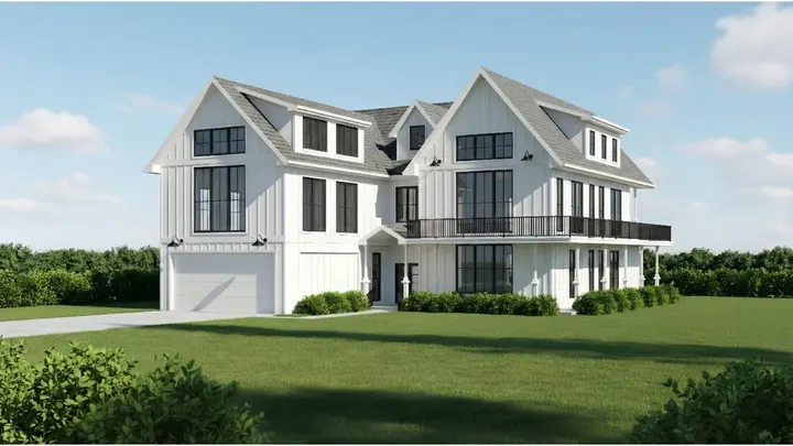 Custom home architectural design visualization