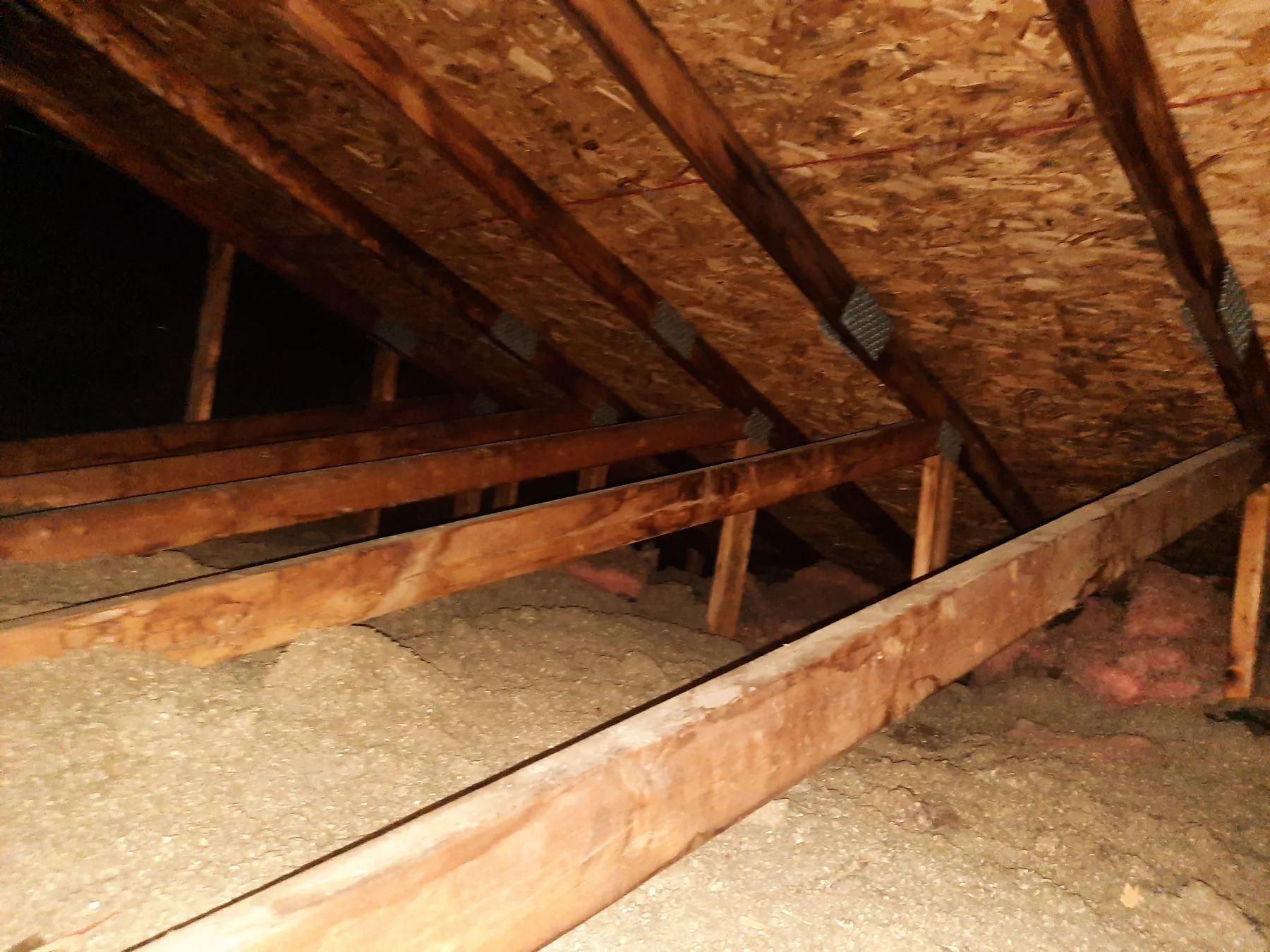 Accessible attic framing and insulation under review