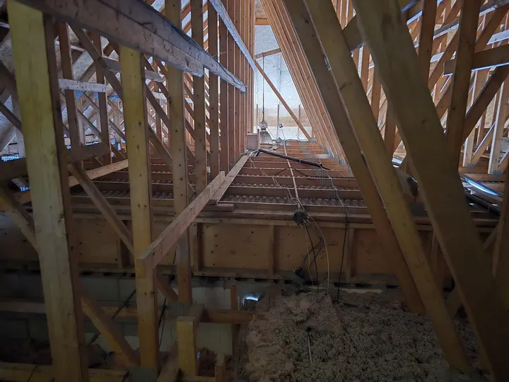 Timber roof framing and structural load paths under review